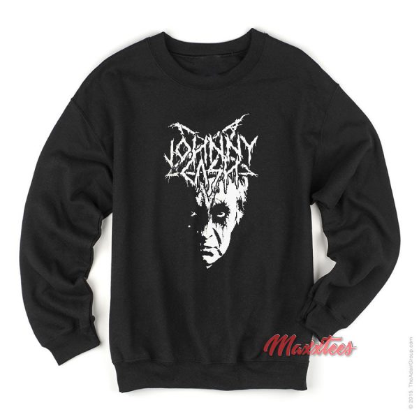 Black Metal Johnny Cash Sweatshirt