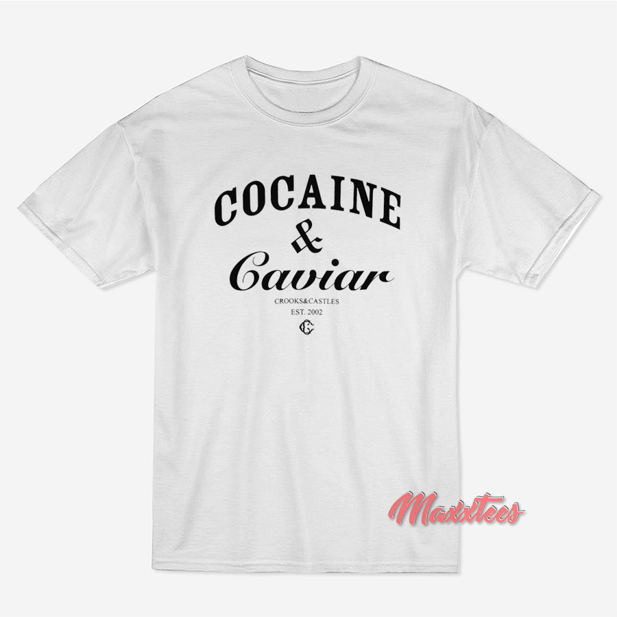 Crooks Castles Cocaine Caviar T-Shirts Sell Trendy Graphic T-Shirt
