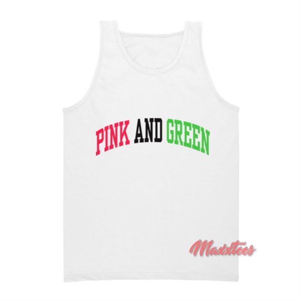 Pink And Green Tank Top