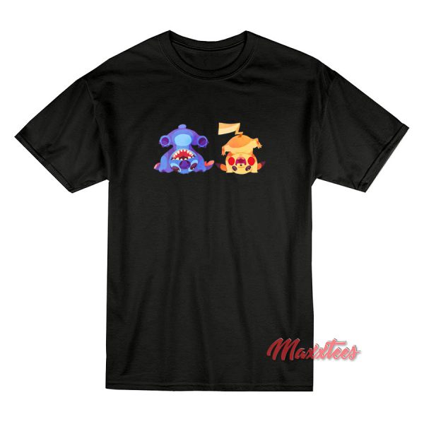 Stitch And Pikachu T-Shirt