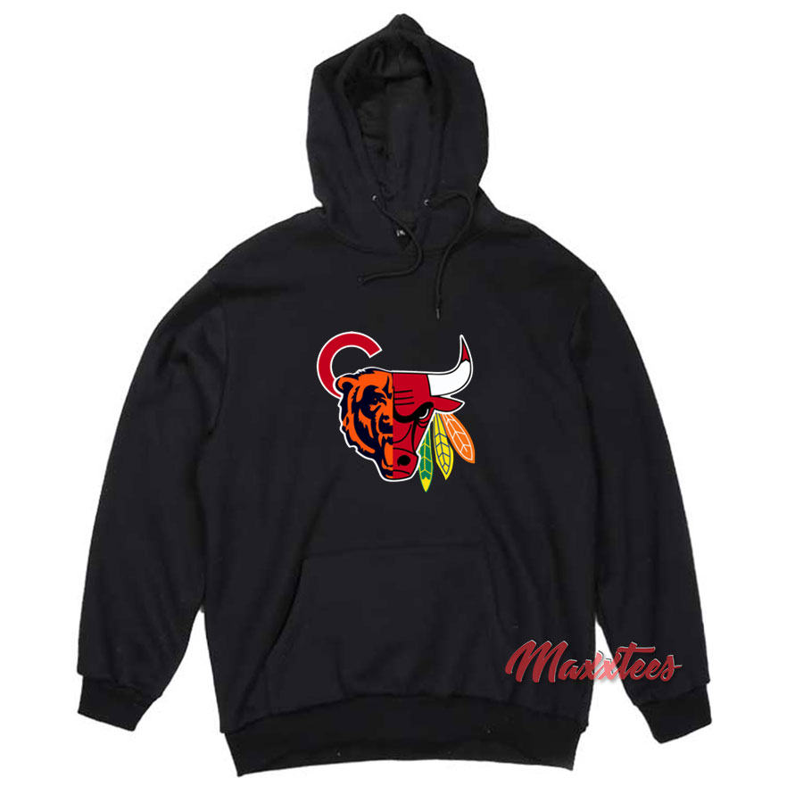 chicago teams hoodie