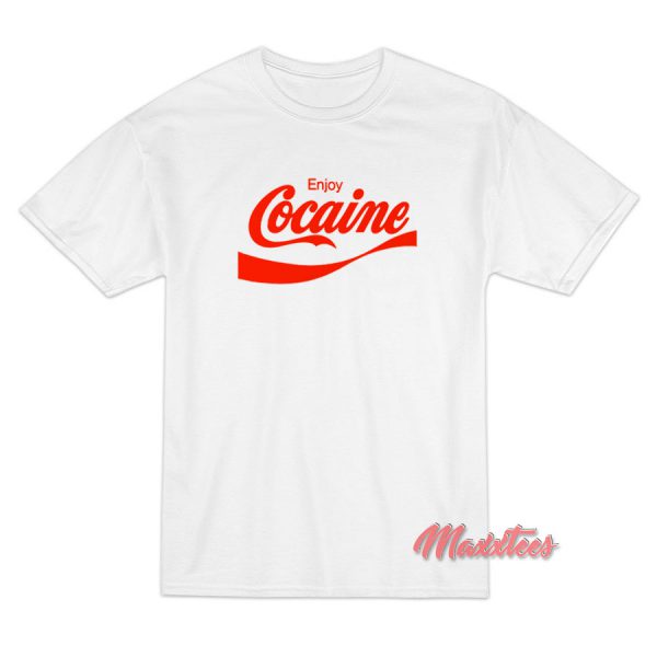 Enjoy Cocaine Coca-cola Parody T-Shirt