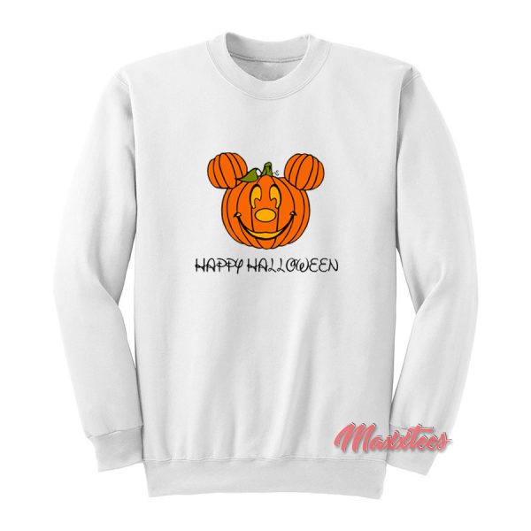 Pumpkin Mickey Mouse Halloween Sweatshirt