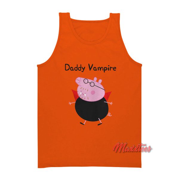 Peppa Pig Daddy Vampire Halloween Tank Top