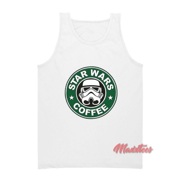 Star Wars Coffee Starbucks Parody Tank Top