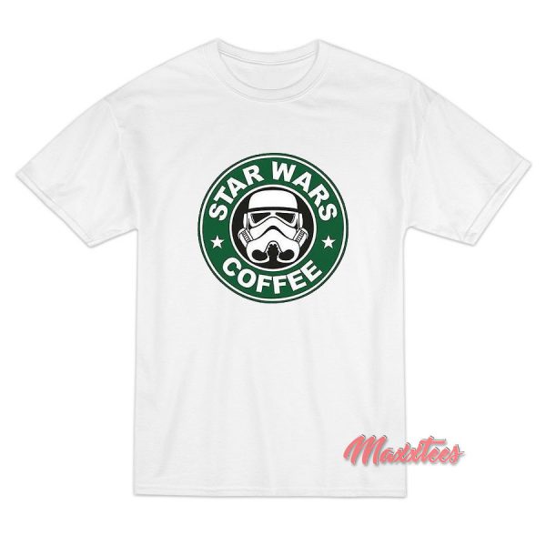 Star Wars Coffee Starbucks Parody T-Shirt
