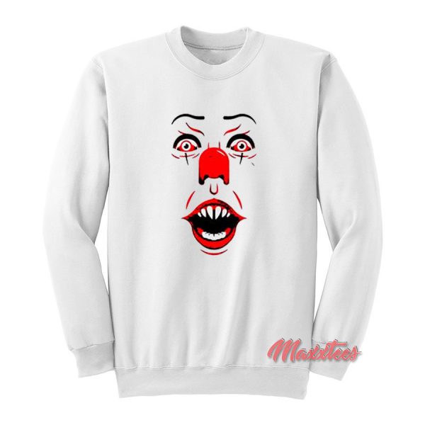 IT Stephen King Face Halloween Sweatshirt