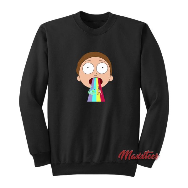 Morty Rainbow Cheap Custom Sweatshirt