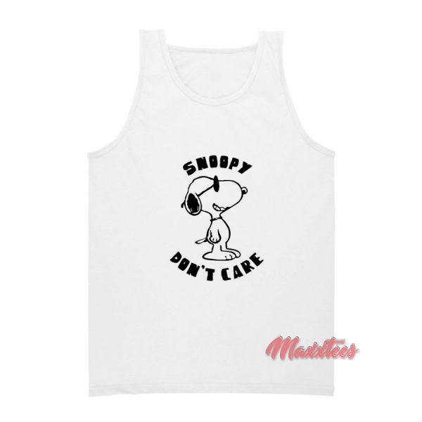Snoopy Don't Care Tank Top