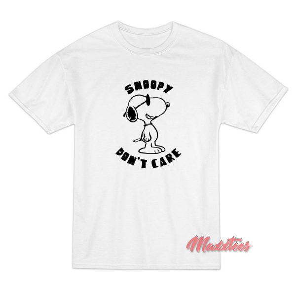 Snoopy Don't Care T-Shirt