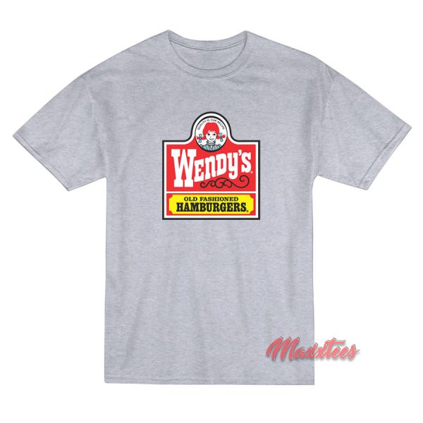 Wendy's Hamburgers Logo Retro T-Shirt