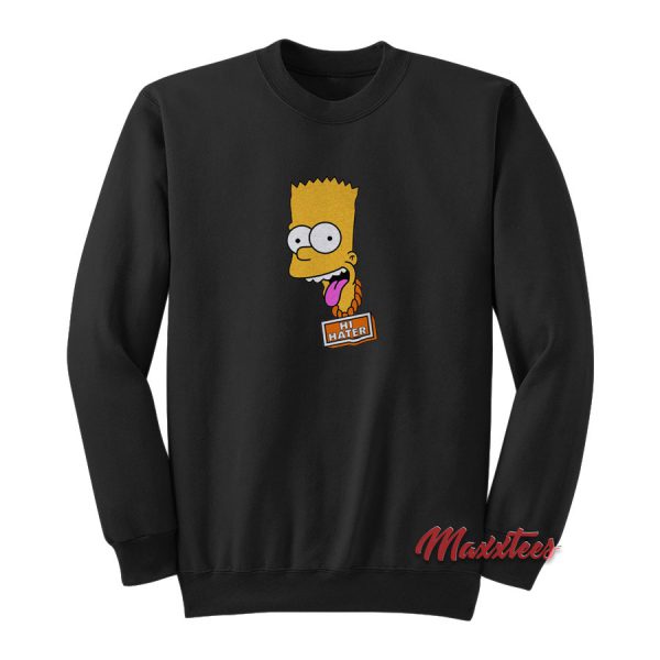 Bart Simpson Hi Hater Sweatshirt
