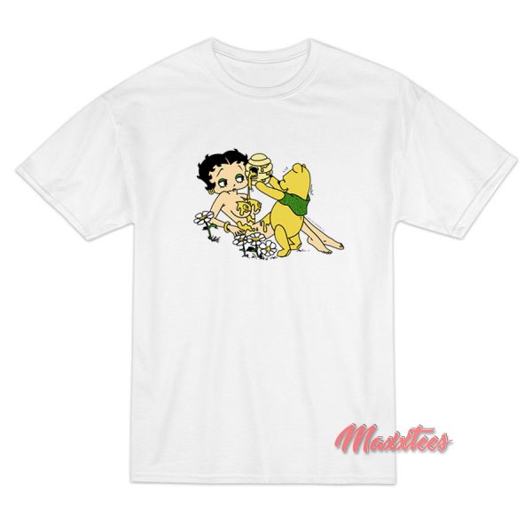 Betty Boop and Winnie The Pooh Honey T-Shirt