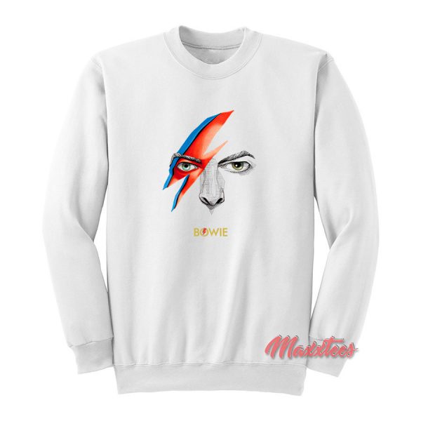 David Bowie Face Sweatshirt