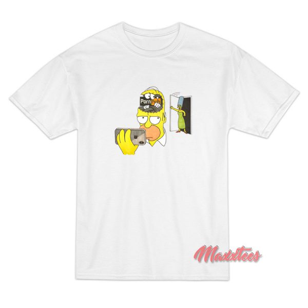 Homer Simpson Brain Pornhub T-Shirt