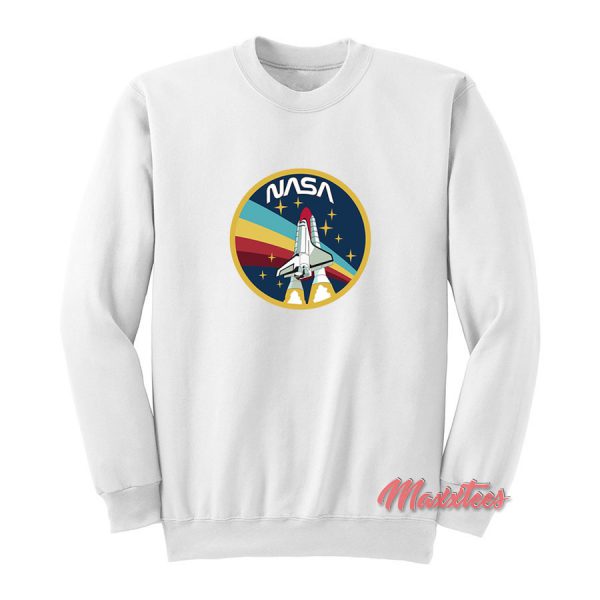 NASA Space Shuttle Launch Rainbow Sweatshirt