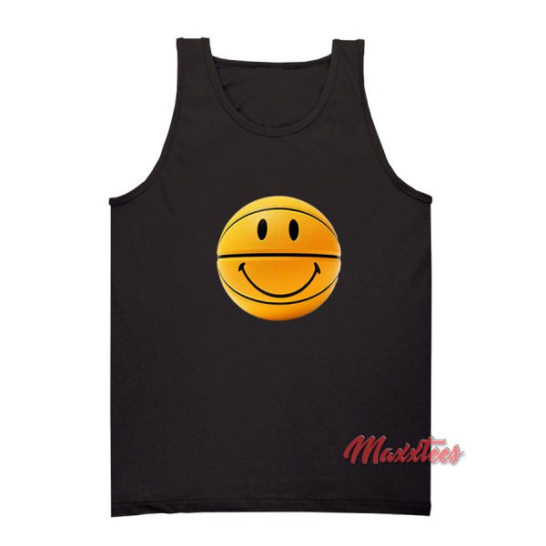 Smiley Yellow Basketball Tank Top