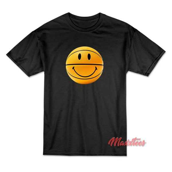 Smiley Yellow Basketball T-Shirt