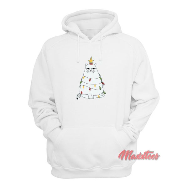 Cats With Christmas Tree Decoration Hoodie