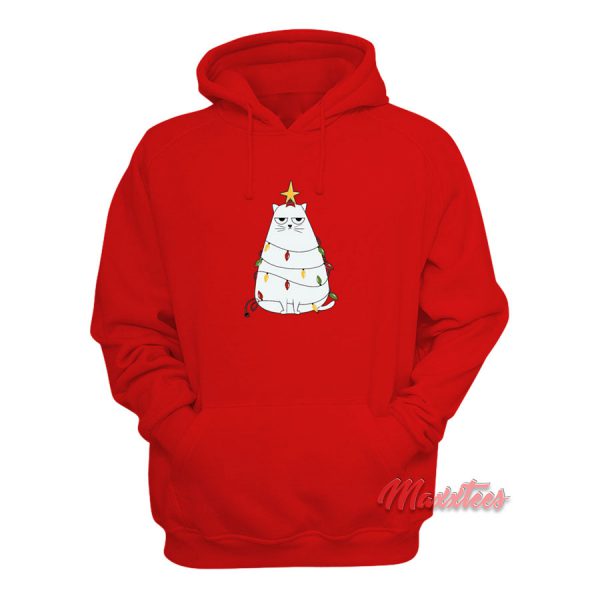 Cats With Christmas Tree Decoration Hoodie