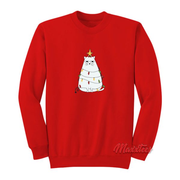 Cats With Christmas Tree Decoration Sweatshirt