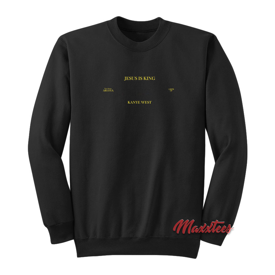 Jesus Is King Vinyl Kanye West Sweatshirt - Maxxtees.com