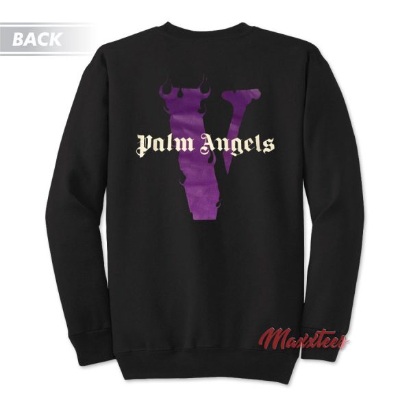 Vlone x Palm Angels Purple Sweatshirt