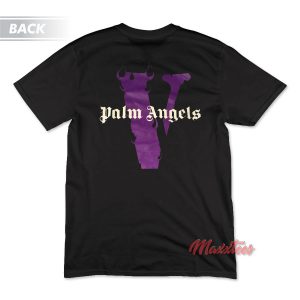 palm angels purple tee