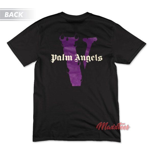 Vlone x Palm Angels Purple T-Shirt