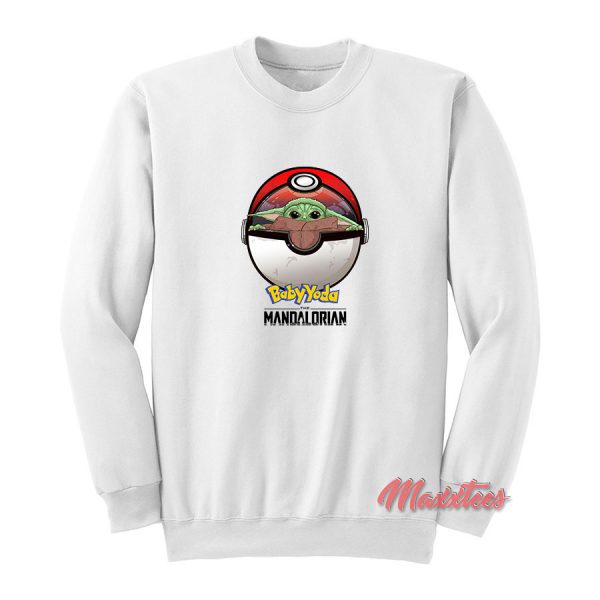 Baby Yoda Pokeball The Mandalorian Sweatshirt