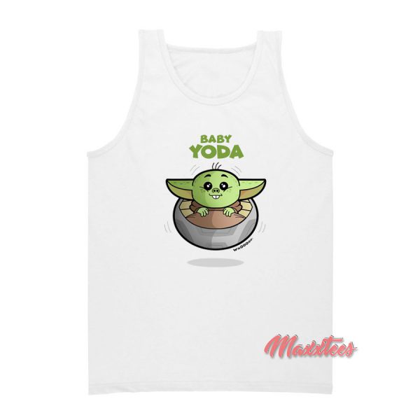 Baby Yoda Cute The Mandalorian Tank Top