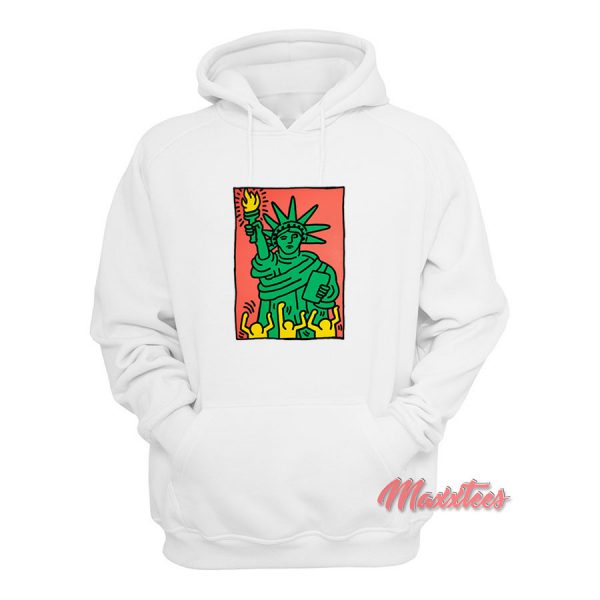 Keith Haring Statue of Liberty Hoodie