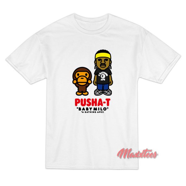 Pusha T x BAPE Baby Milo T-Shirt