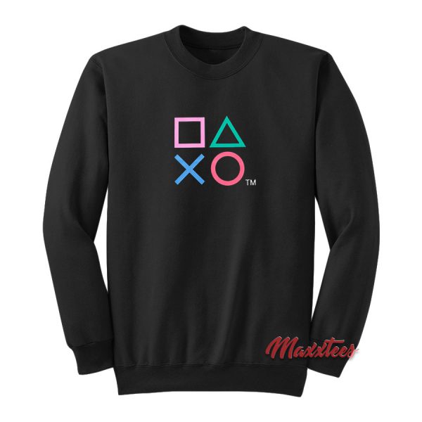 PlayStation Button Icons Sweatshirt