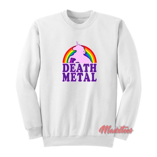 Unicorn Rainbow Death Metal Sweatshirt