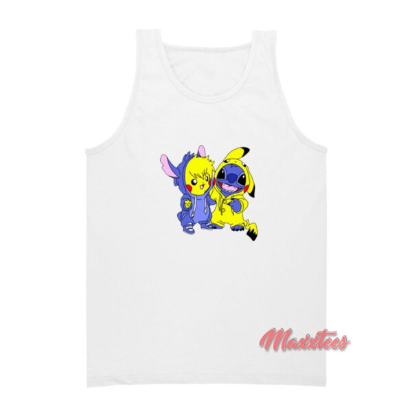 Pikachu and Stitch Tank Top