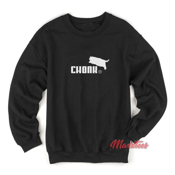 Chonk Cat Puma Parody Sweatshirt