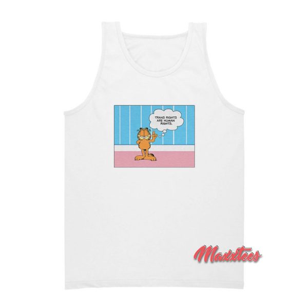 Garfield Trans Rights Are Human Rights Tank Top