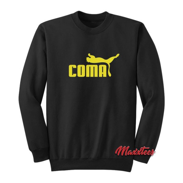 Coma Funny Logo Parody Sweatshirt