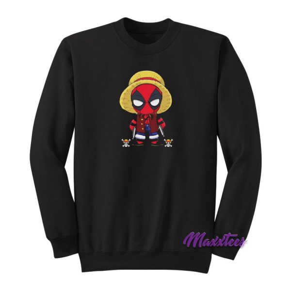 Deadpool Luffy Funny One Piece Sweatshirt