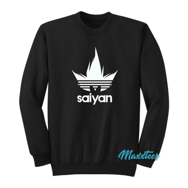 Dragon Ball Z Saiyan Adidas Parody Sweatshirt