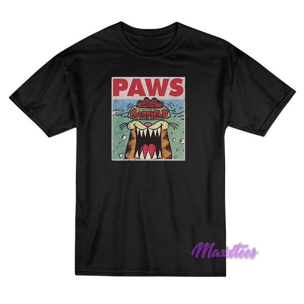 Garfield Paws Jaws Parody T-Shirt