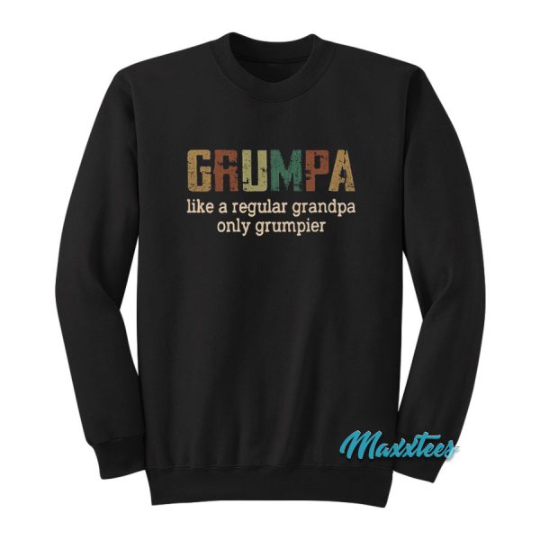 Grumpa Like A Regular Grandpa Only Grumpier Vintage Sweatshirt