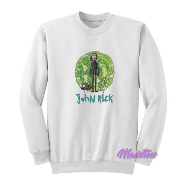 John Rick John Wick Rick And Morty Crossover Sweatshirt