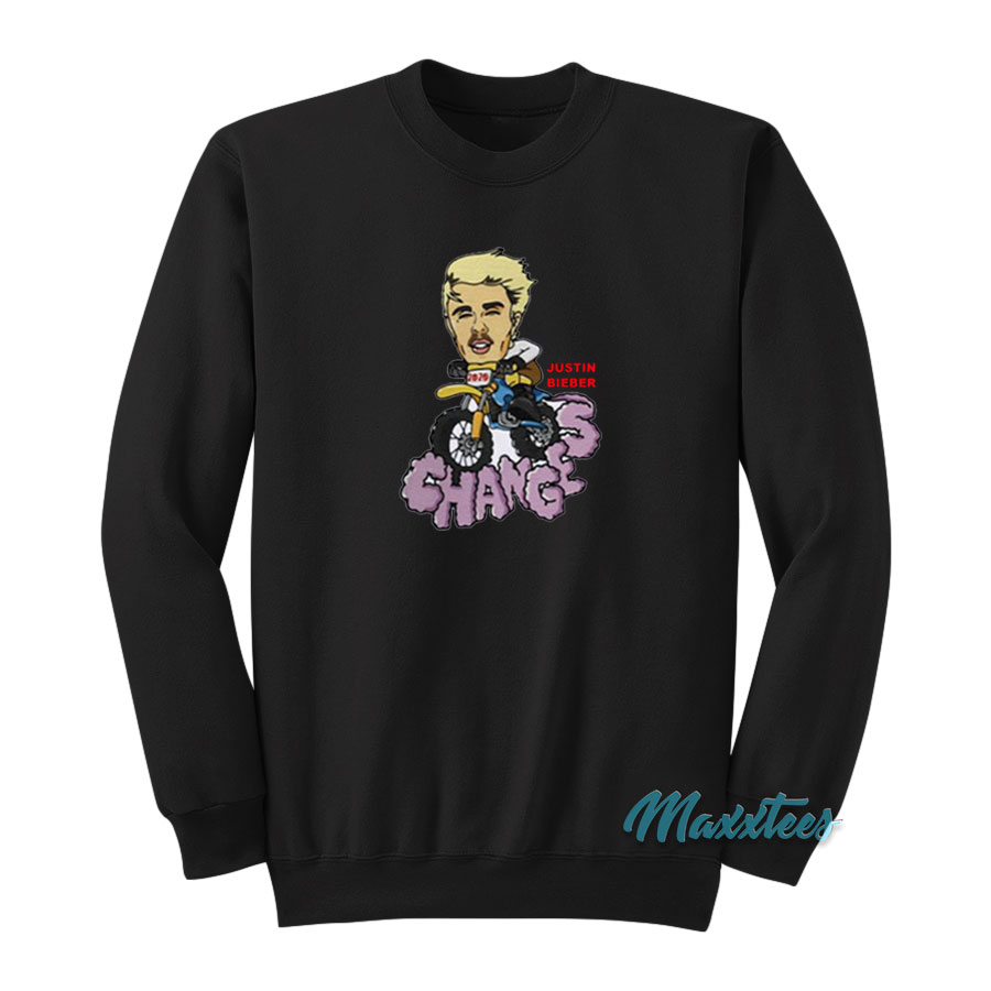 Justin Bieber Changes Caricature Sweatshirt - Maxxtees.com