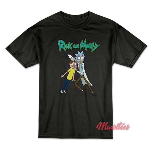 Rick & Morty Rick Holding Mortys Eyes T-Shirt
