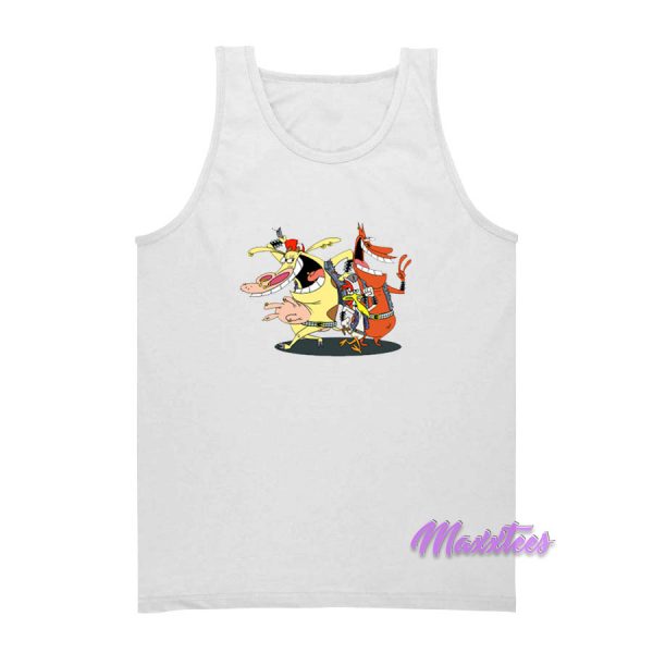 Cartoon Network Cow And Chicken Character Tank Top