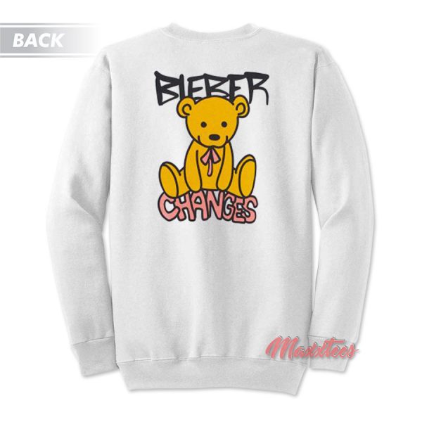 Justin Bieber Changes Duck & Bear Sweatshirt