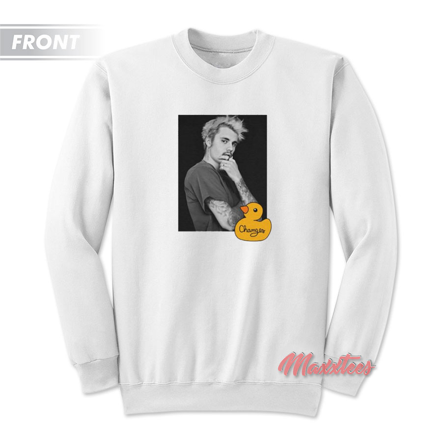 Justin Bieber Changes Duck & Bear Sweatshirt - Maxxtees.com