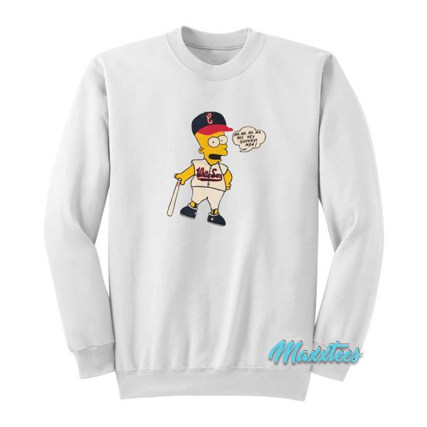 Bart Simpsons White Sox Sweatshirt